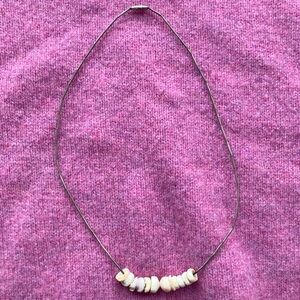 Elegant White Beaded Necklace